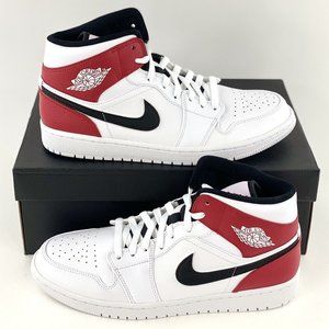 Nike Air Jordan 1 Mid Chicago 2019 Men's Sneakers Rare Shoe White Red Black